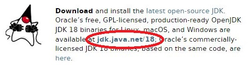 OpenJDK リンク先(画像)